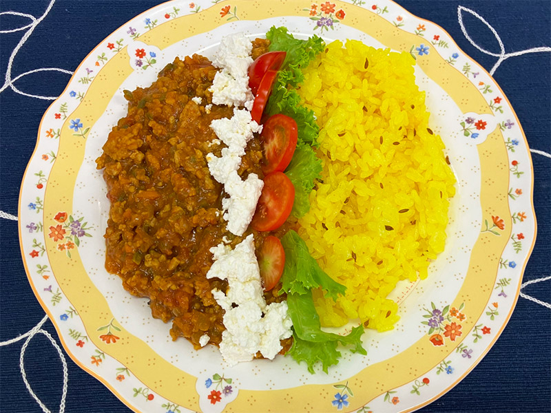 出前講座（那須拓陽高校） 料理写真