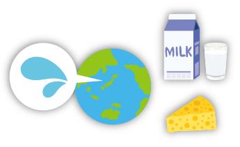 日本の牛乳・乳製品の消費量は、世界的に見ても少ない方。